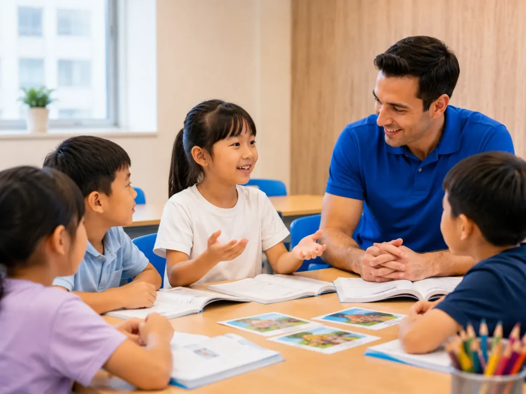 A1 Movers 課程中孩子逐步建立英語口說與互動能力