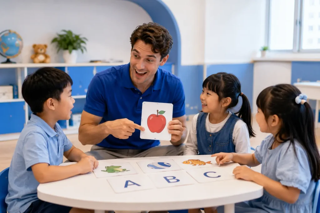 岑英美語 Beginners 初學英語課程，孩子在互動式課堂中建立 phonics 與基礎英語能力