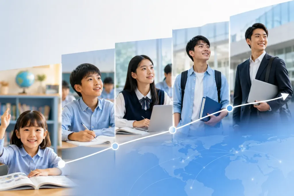 不同年齡層學生透過劍橋英語持續成長