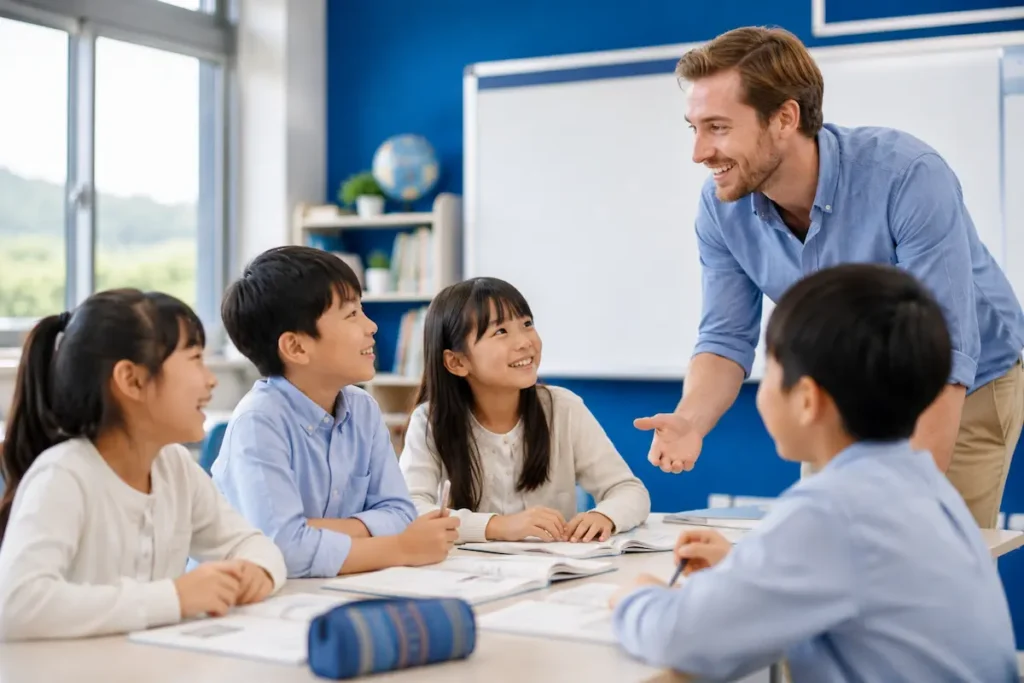 台灣學生在國際化英文課堂中學習劍橋英語