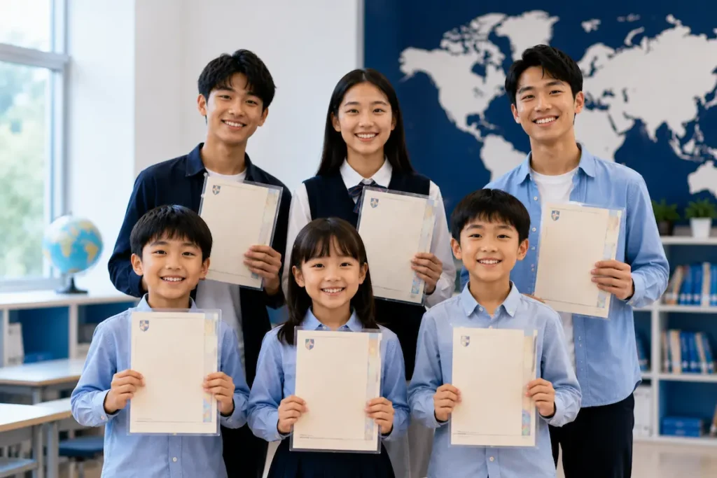 不同年齡學生完成劍橋英語學習後展現成果
