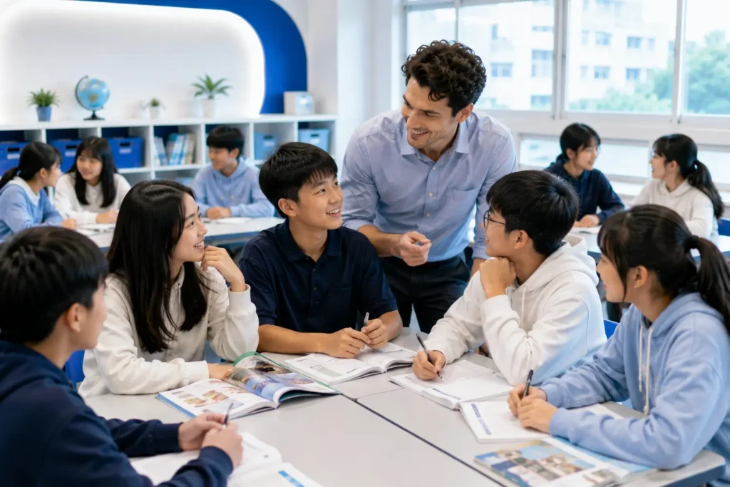 岑英美語 Cambridge Main Suite 與 GEPT 英語課程，學生在 communicative English 課堂中建立國際與台灣英語能力
