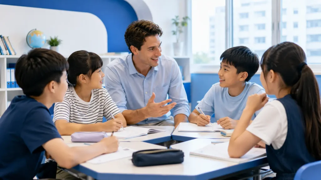 岑英美語 GEPT 全民英檢初級課程,學生在 communicative English 環境中建立英語能力