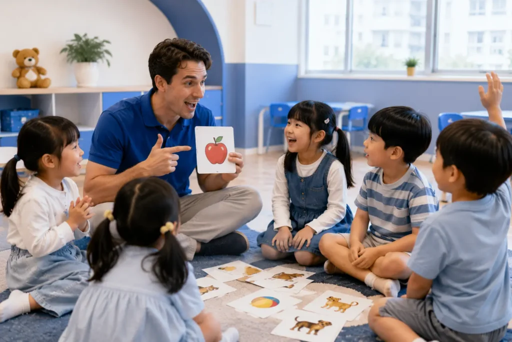 幼兒透過故事、phonics 與互動活動自然接觸英語