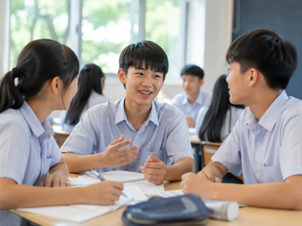 學生使用英文進行深入討論
