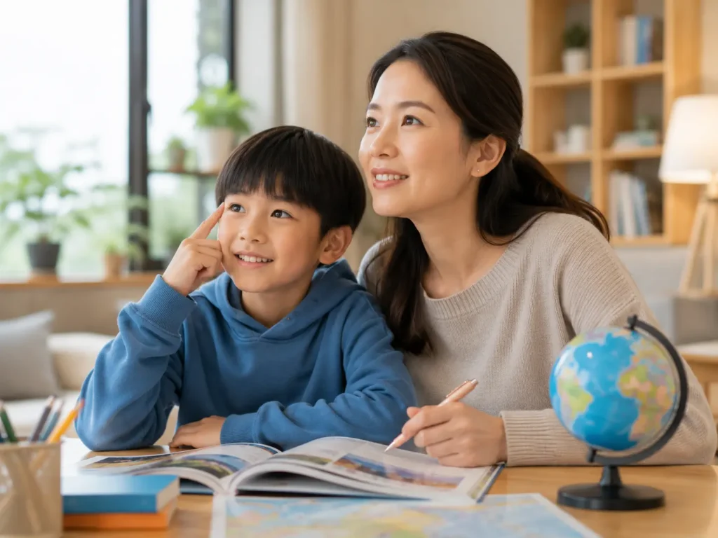家長陪伴孩子規劃英文學習