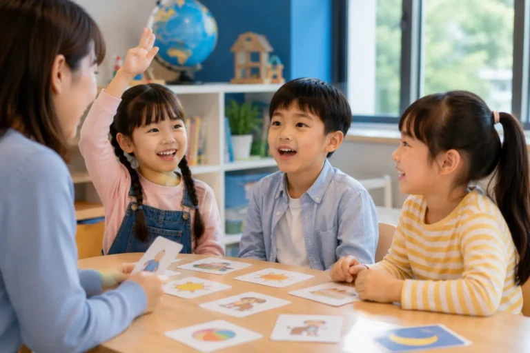 小學生參與英文互動活動