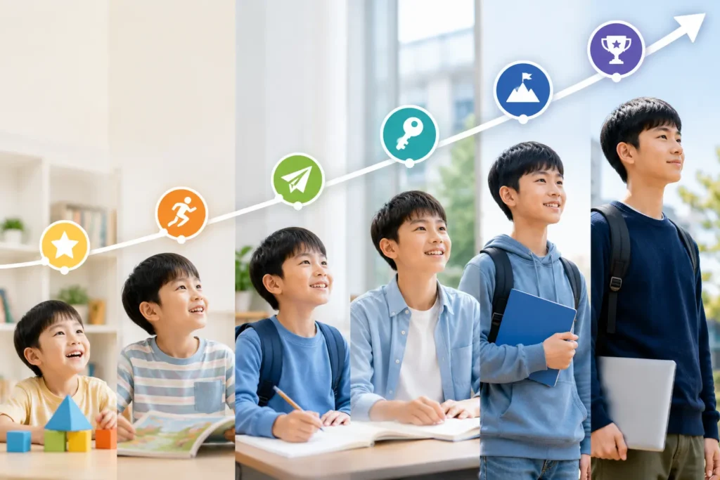 孩子逐步建立英文能力