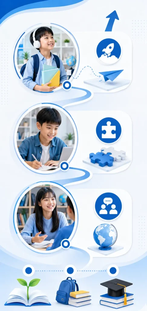 A2 Flyers 到 A2 Key for Schools 學習路線