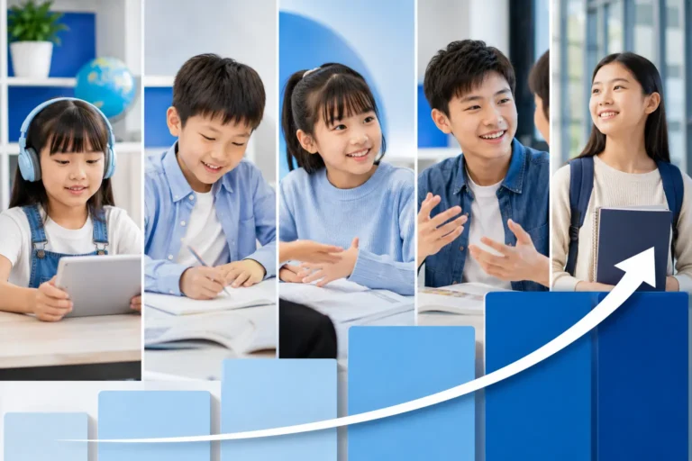 學生透過系統化教材逐步進步
