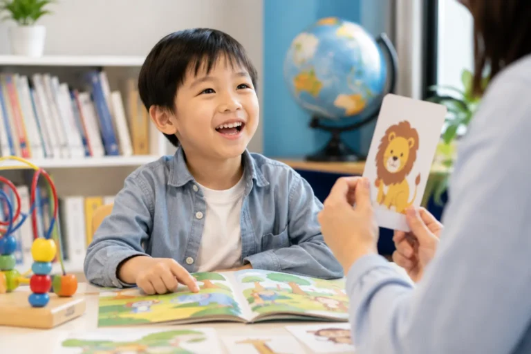 孩子透過遊戲快樂學習英文
