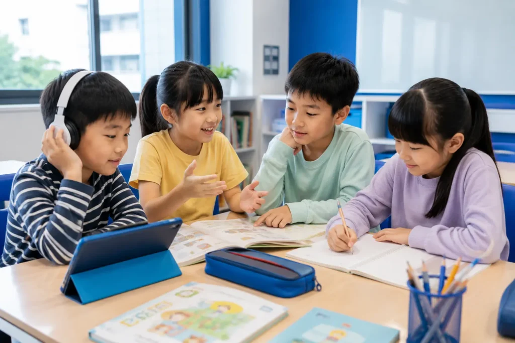 孩子從理解思考表達到英文互動的四個步驟