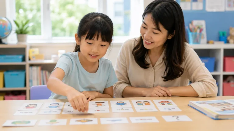 孩子將英文單字組成句子